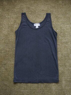 Michael Carrie Vintage Black Cotton Tank Top 🖤  Size M